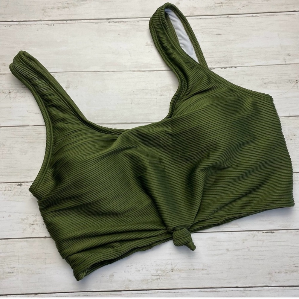 [NWOT] Coral Reef Swim Traveler Top in Olive - Large